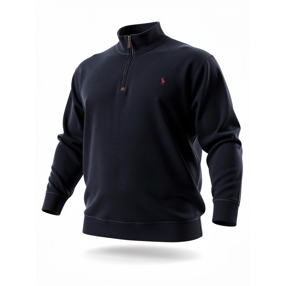 Polo Ralph Lauren Big & Tall 2XB Navy Blue 1/4 Zip‎ Long Sleeve Pullover Shirt